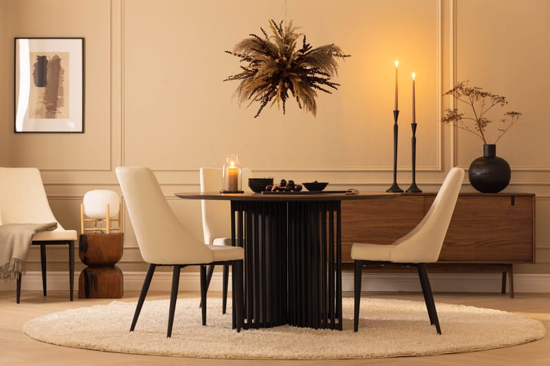 Leone Matstol - Svart/Beige - Möbler - Stolar & fåtöljer - Matstol & köksstol