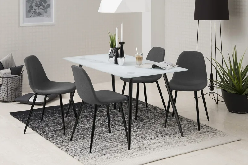 Lilyra Köksstol - Mörkgrå/Svart - Möbler - Stolar & fåtöljer - Matstol & köksstol