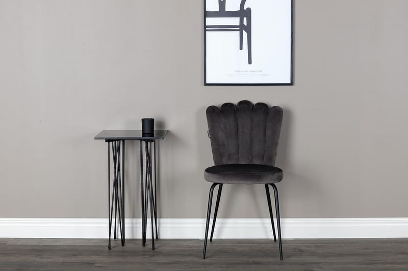 Limhamn Karmstol Sammet - Grå - Möbler - Stolar & fåtöljer - Matstol & köksstol