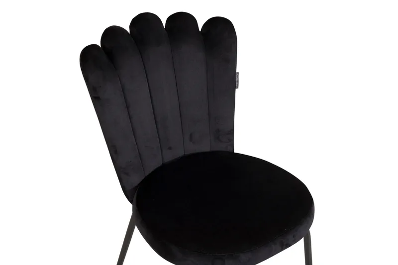 Limhamn Karmstol Sammet - Svart - Möbler - Stolar & fåtöljer - Matstol & köksstol