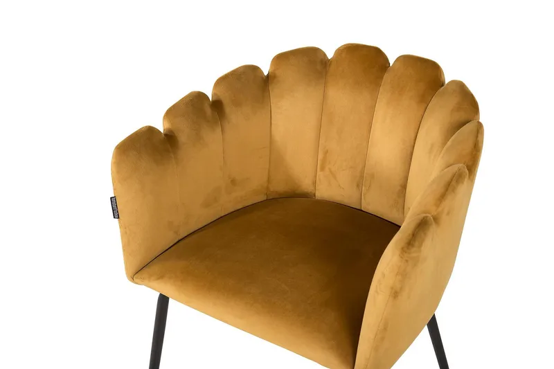 Limhamn Stol Sammet - Gul - Möbler - Stolar & fåtöljer - Matstol & köksstol