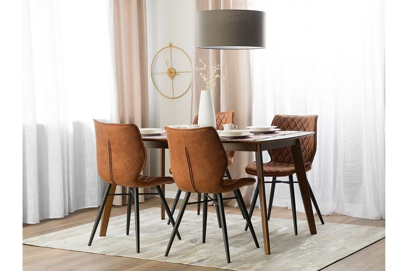 Lisle Stol Set Om 2 St - Brun - Möbler - Stolar & fåtöljer - Matstol & köksstol