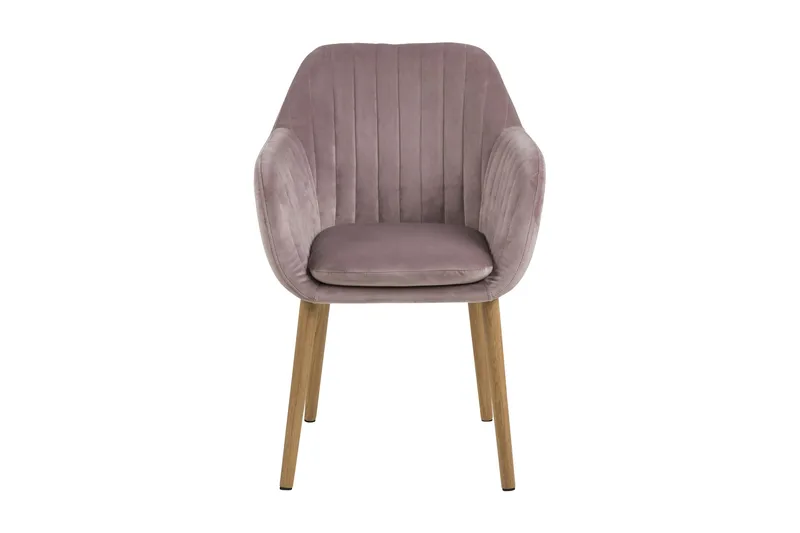 Lividus Karmstol Sammet - Ek/Rosé - Möbler - Stolar & fåtöljer - Matstol & köksstol