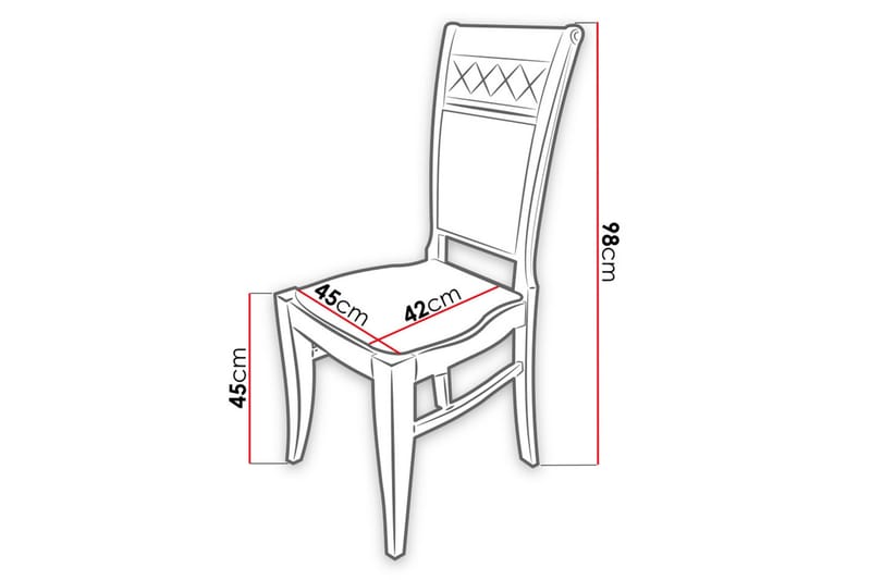Lorella Matstol - Plysch/Natur/Beige - Möbler - Stolar & fåtöljer - Matstol & köksstol