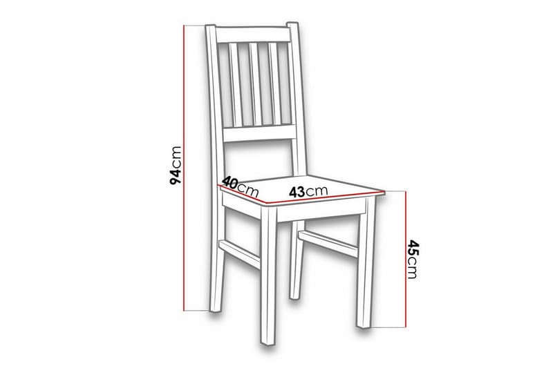 Lufti Matstol Black/White - Möbler - Stolar & fåtöljer - Matstol & köksstol