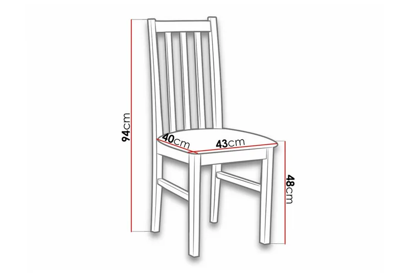 Lufti Matstol White/Black - Möbler - Stolar & fåtöljer - Matstol & köksstol