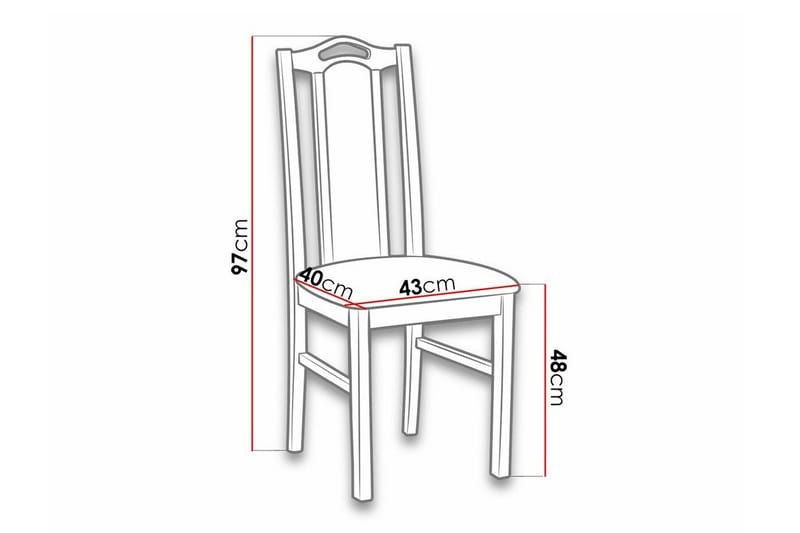 Lufti Matstol Wood/Black - Möbler - Stolar & fåtöljer - Matstol & köksstol