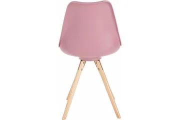 Malik Matstol 2-pack - PU/Rosa/Ek - Möbler - Stolar & fåtöljer - Matstol & köksstol