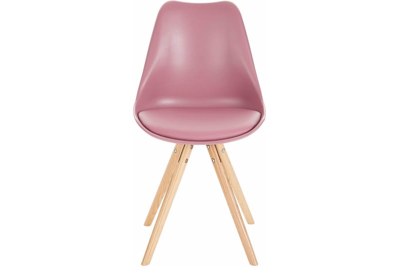Malik Matstol 2-pack - PU/Rosa/Ek - Möbler - Stolar & fåtöljer - Matstol & köksstol
