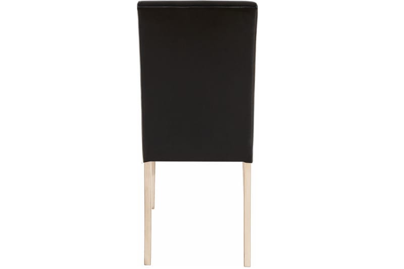 Manya Matstol Konstläder 2-pack - Svart/Ljus Trä - Möbler - Stolar & fåtöljer - Matstol & köksstol