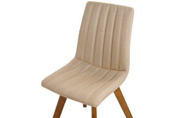 Matstol 2 st beige CALGARY - Beige - Möbler - Stolar & fåtöljer - Matstol & köksstol