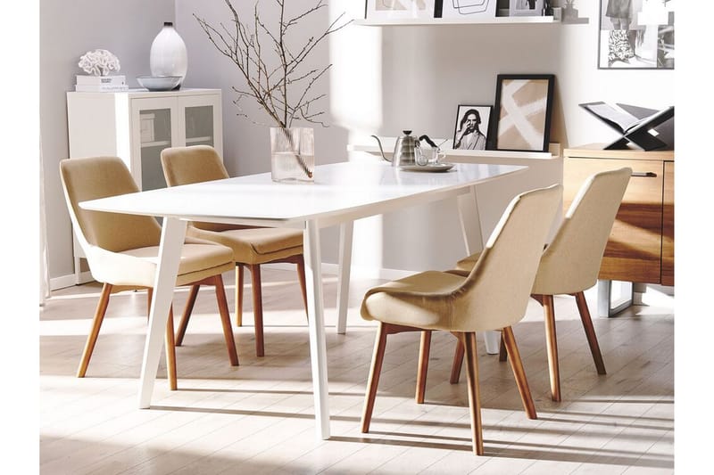 Matstol 2 st beige MELFORT - Beige - Möbler - Stolar & fåtöljer - Matstol & köksstol