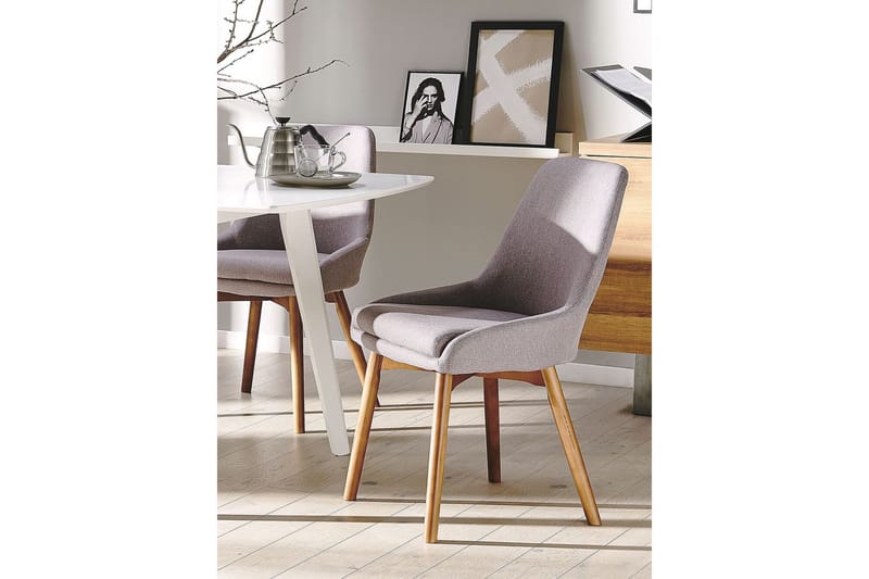 Matstol 2 st brungrå MELFORT - Grå - Möbler - Stolar & fåtöljer - Matstol & köksstol
