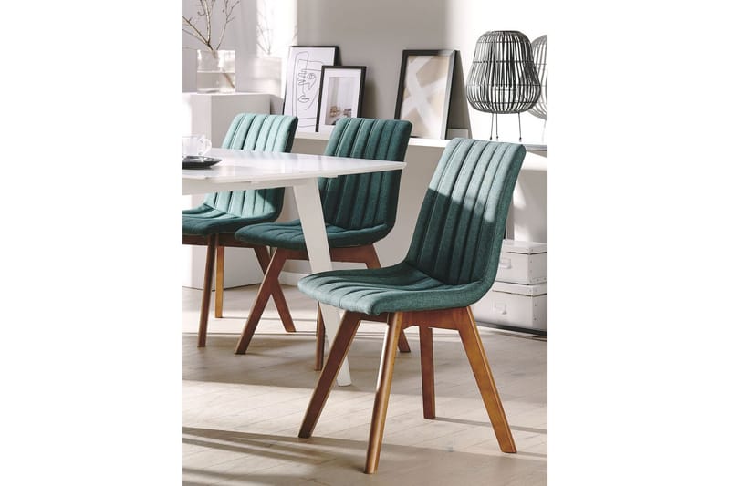 Matstol 2 st mörkgrön CALGARY - Grön - Möbler - Stolar & fåtöljer - Matstol & köksstol