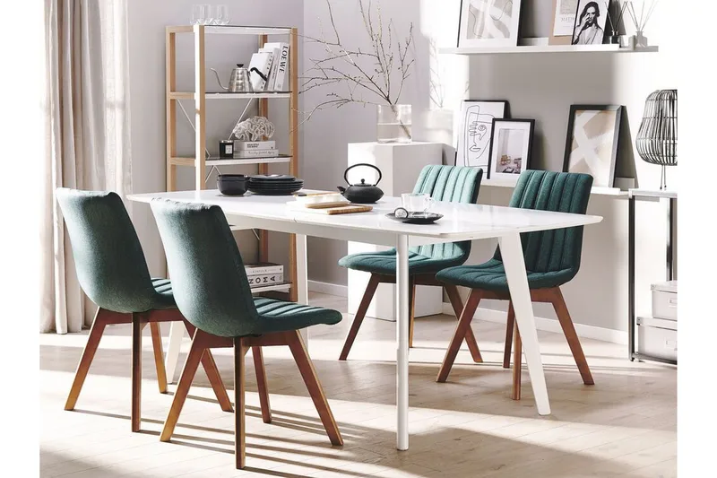 Matstol 2 st mörkgrön CALGARY - Grön - Möbler - Stolar & fåtöljer - Matstol & köksstol