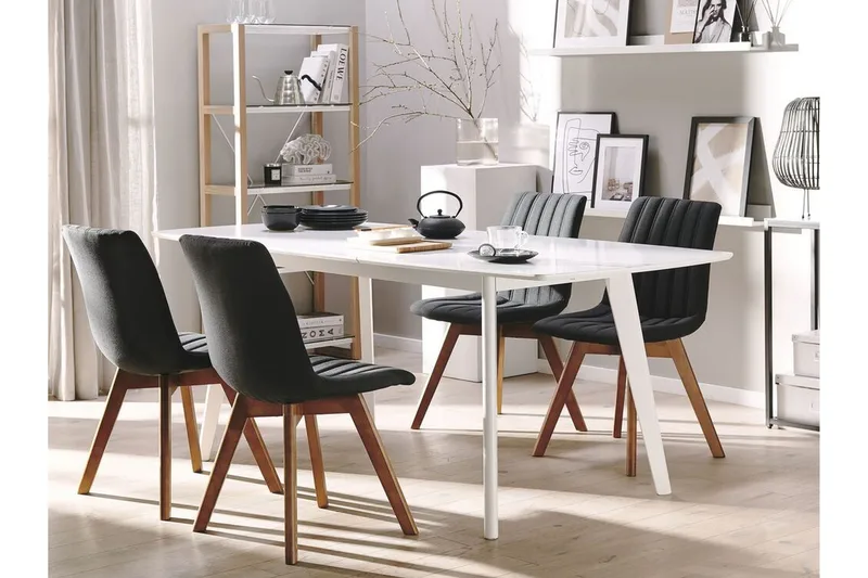 Matstol 2 st svart CALGARY - Svart - Möbler - Stolar & fåtöljer - Matstol & köksstol