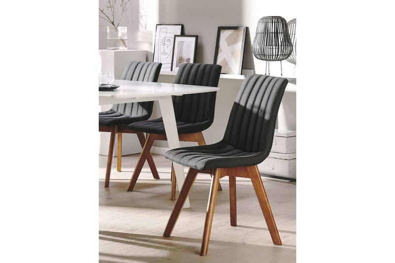 Matstol 2 st svart CALGARY - Svart - Möbler - Stolar & fåtöljer - Matstol & köksstol