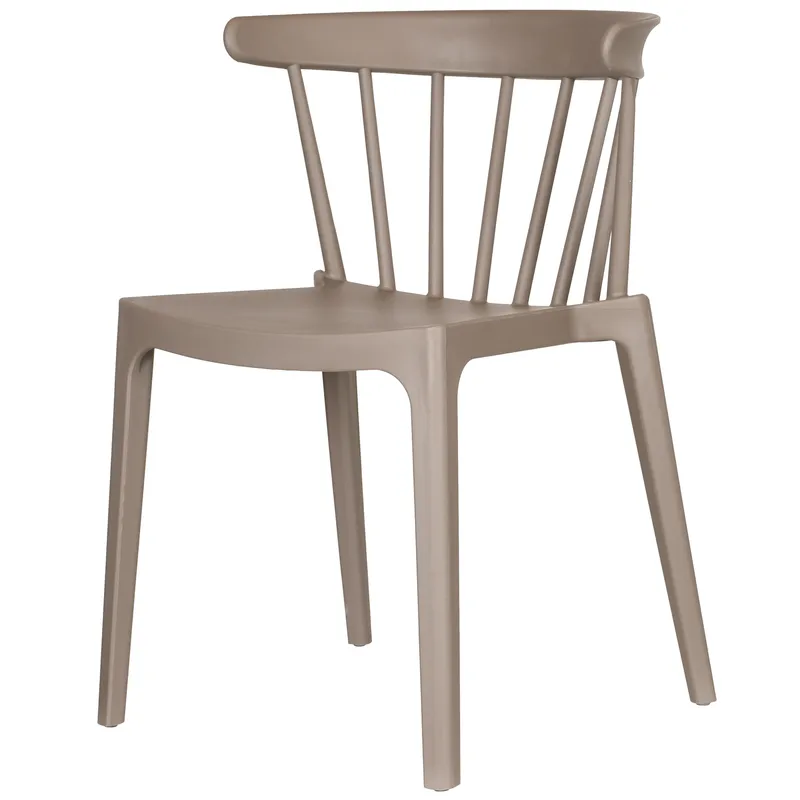 Matstol med ribbor Bliss Utomhus, Taupe