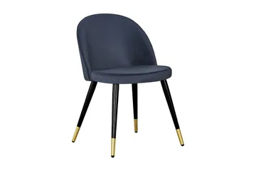 Matstol utan armstöd Concept 55 Valeri Matstol Sammet Black/Brass - Möbler - Stolar & fåtöljer - Matstol & köksstol