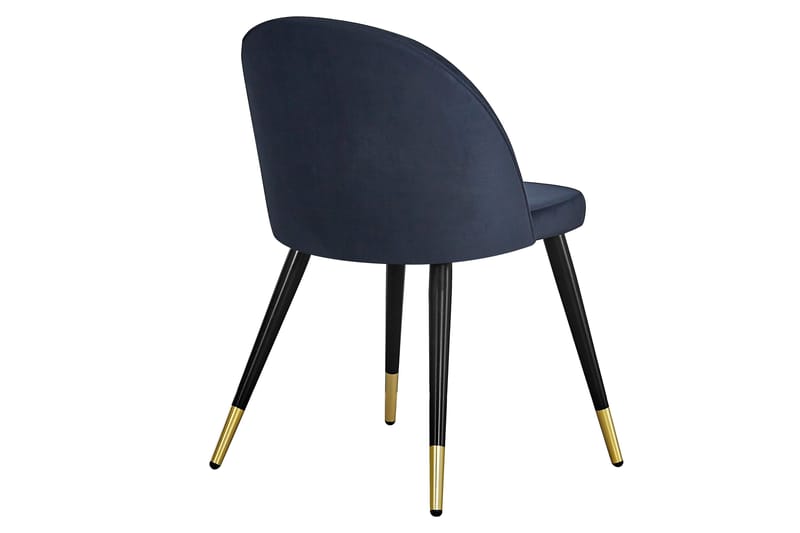Matstol utan armstöd Concept 55 Valeri Matstol Sammet Black/Brass - Möbler - Stolar & fåtöljer - Matstol & köksstol