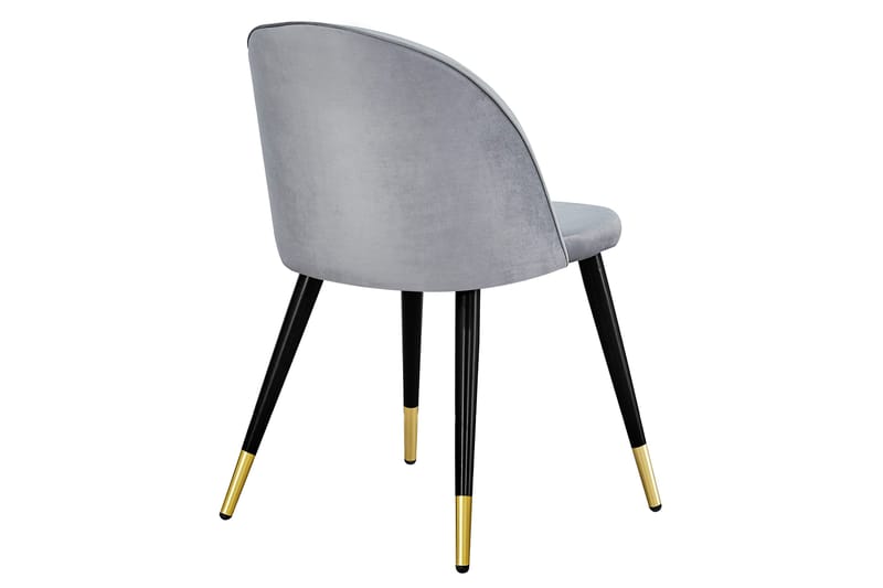 Matstol utan armstöd Venture Home Valeri Matstol Sammet Grey - Möbler - Stolar & fåtöljer - Matstol & köksstol