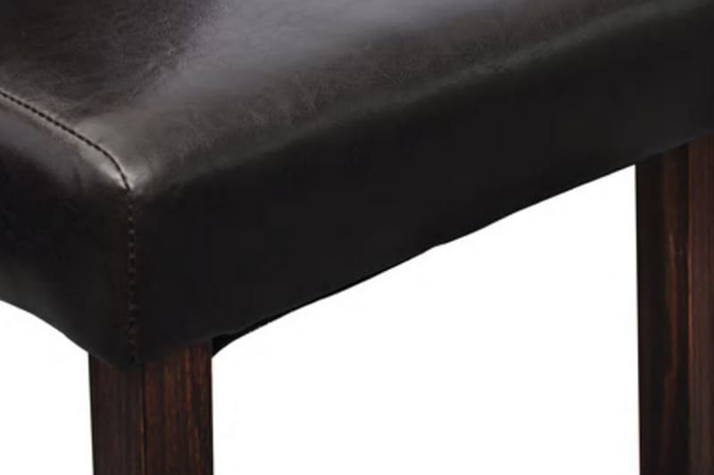 Matstolar 2 st brun konstläder - Brun - Möbler - Stolar & fåtöljer - Matstol & köksstol