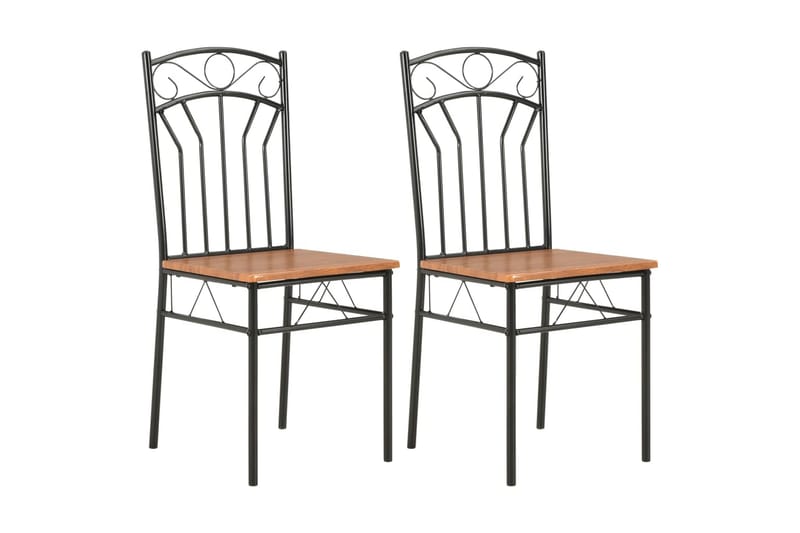Matstolar 2 st brun MDF - Brun - Möbler - Stolar & fåtöljer - Matstol & köksstol