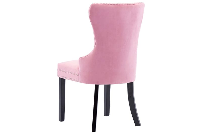 Matstolar 2 st rosa sammet - Rosa - Möbler - Stolar & fåtöljer - Matstol & köksstol