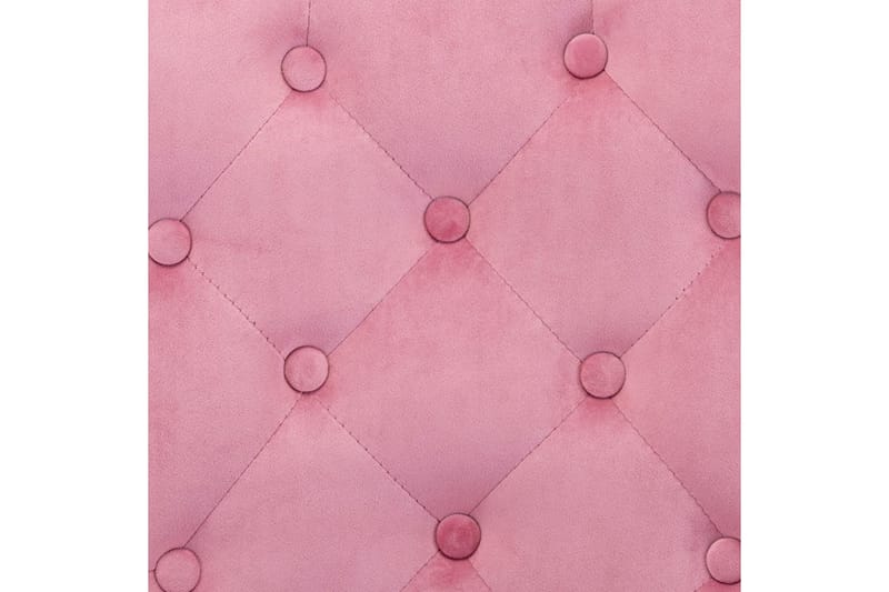 Matstolar 2 st rosa sammet - Rosa - Möbler - Stolar & fåtöljer - Matstol & köksstol