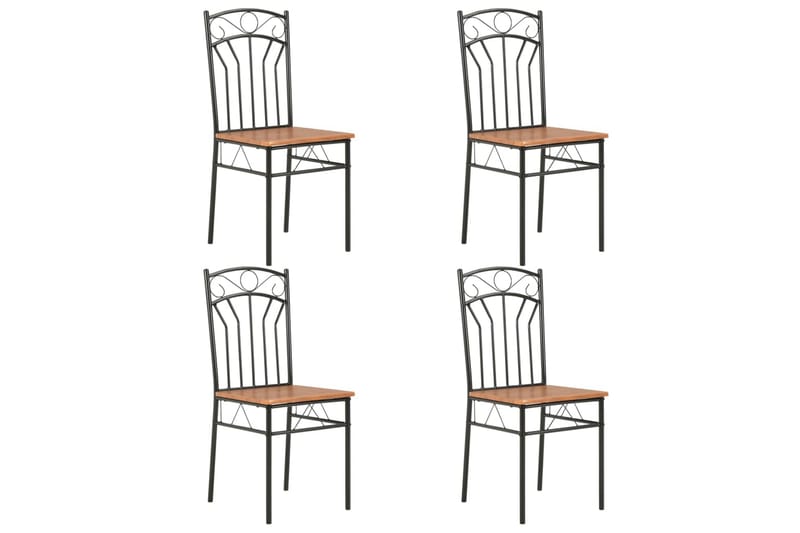 Matstolar 4 st brun MDF - Brun - Möbler - Stolar & fåtöljer - Matstol & köksstol