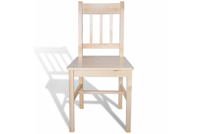 Matstolar 4 st furu - Beige - Möbler - Stolar & fåtöljer - Matstol & köksstol