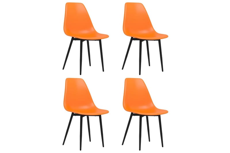 Matstolar 4 st orange PP - Orange - Möbler - Stolar & fåtöljer - Matstol & köksstol