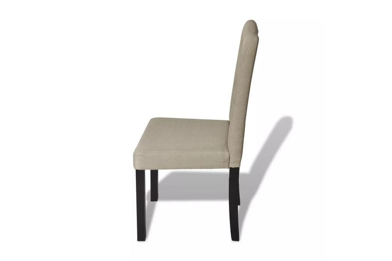 Matstolar 6 st kamel tyg - Beige - Möbler - Stolar & fåtöljer - Matstol & köksstol