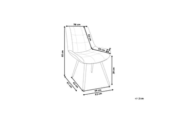 Melrose Design Matstol i Konstläder - Brun - Möbler - Stolar & fåtöljer - Matstol & köksstol