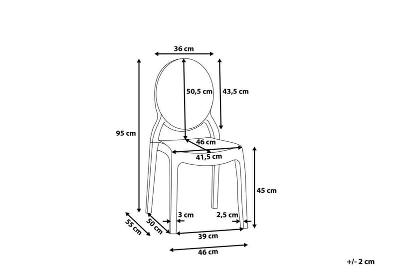 Merton Stol Set Om 2 St - Svart - Möbler - Stolar & fåtöljer - Matstol & köksstol