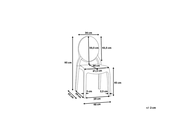 Merton Stol Set Om 2 St - Svart - Möbler - Stolar & fåtöljer - Matstol & köksstol