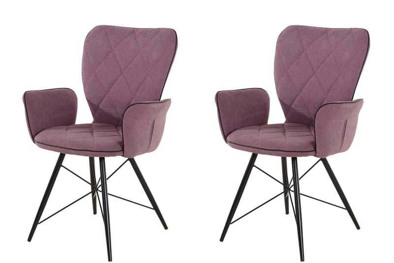 Mimia Karmstol 2-pack - Lila - Möbler - Stolar & fåtöljer - Matstol & köksstol