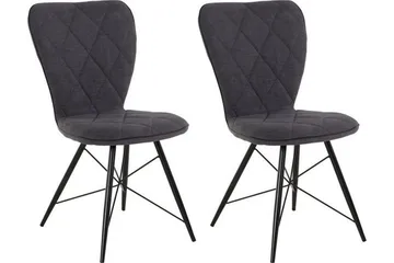 Mimia Matstol 2-pack - Antracit - Möbler - Stolar & fåtöljer - Matstol & köksstol