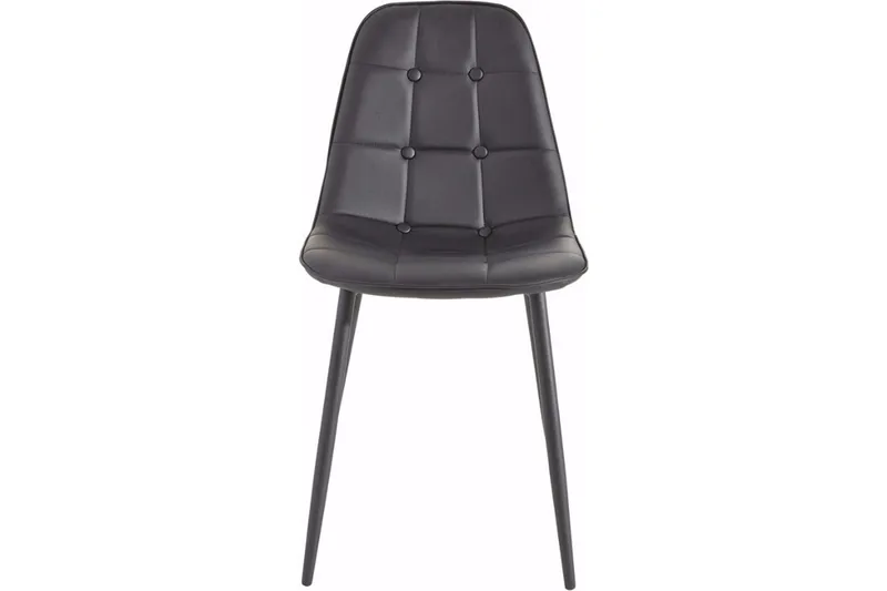 Mireio Kjøkkenstol Konstläder 2-pack - Svart/Metall - Möbler - Stolar & fåtöljer - Matstol & köksstol