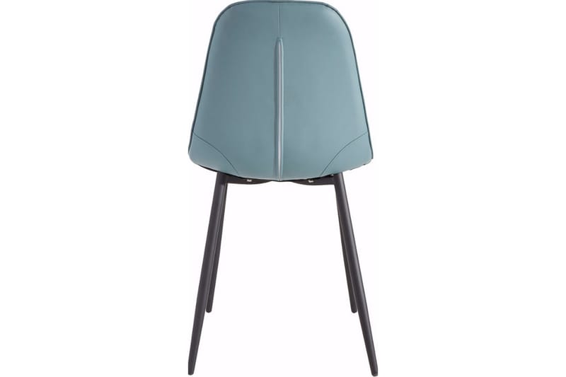 Mireio Kjøkkenstol Konstläder 2-pack - Blå/Metall - Matstol & köksstol