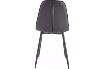 Mireio Kjøkkenstol Konstläder 2-pack - Svart/Metall - Möbler - Stolar & fåtöljer - Matstol & köksstol