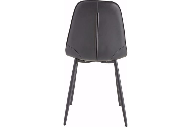 Mireio Kjøkkenstol Konstläder 2-pack - Svart/Metall - Möbler - Stolar & fåtöljer - Matstol & köksstol