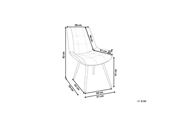 Mustadfors Sammetsstol 2-pack - Grön - Möbler - Stolar & fåtöljer - Matstol & köksstol