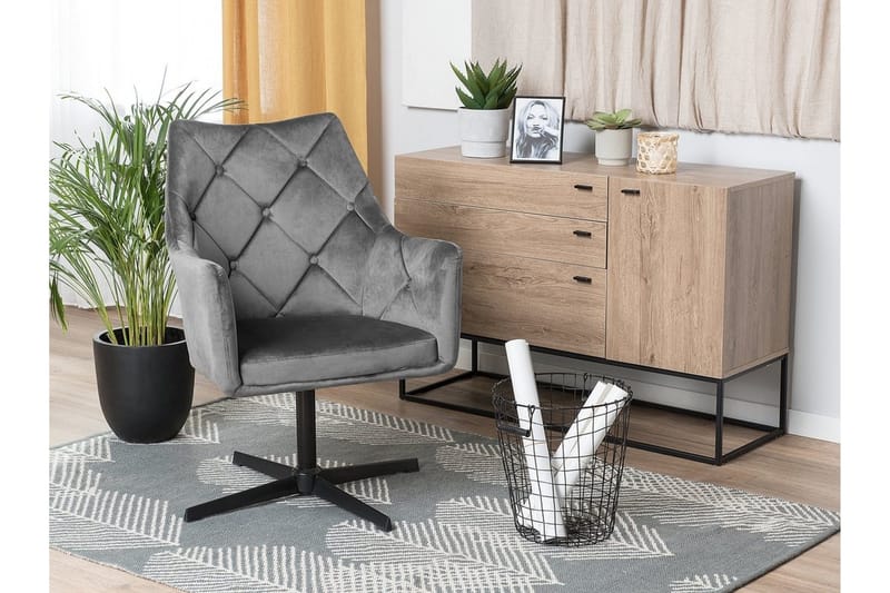 Najor Stol Sammet - Grå - Möbler - Stolar & fåtöljer - Matstol & köksstol