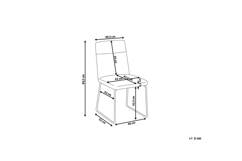 Nevada Stol Set Om 2 St - Grå - Möbler - Stolar & fåtöljer - Matstol & köksstol