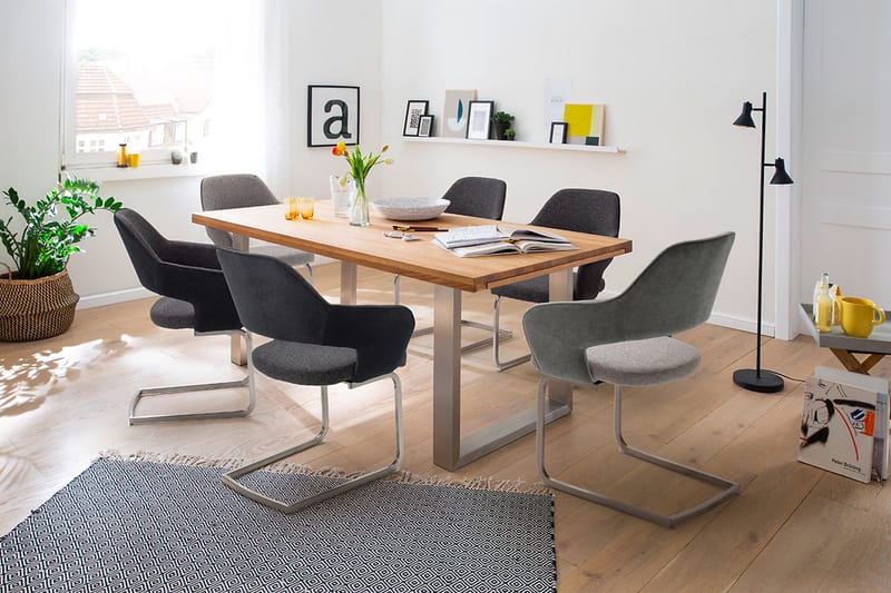 Newcastles Karmstol - Brun/Silver - Möbler - Stolar & fåtöljer - Matstol & köksstol