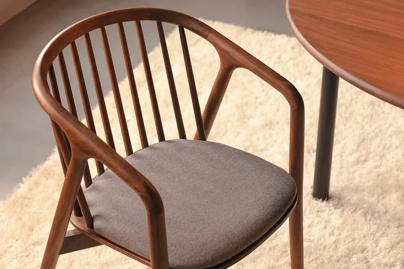 Noira Matstol med Armstöd - Valnöt / Brun - Möbler - Stolar & fåtöljer - Matstol & köksstol