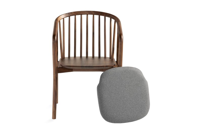 Noira Matstol med Armstöd - Valnöt / Brun - Möbler - Stolar & fåtöljer - Matstol & köksstol