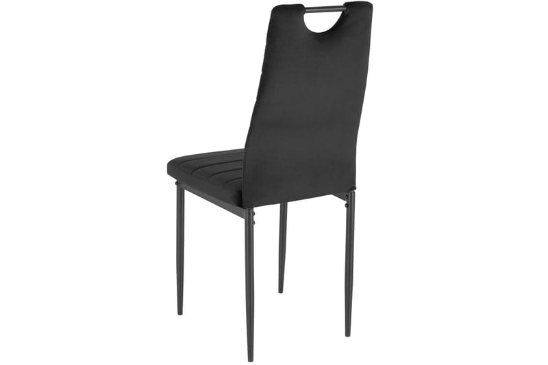 Olanta Matstol - Sammet/Svart - Möbler - Stolar & fåtöljer - Matstol & köksstol