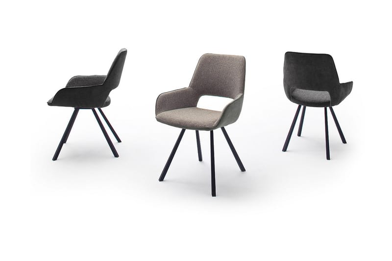 Paran Matstol 4 Ben Svängbar - Grå - Möbler - Stolar & fåtöljer - Matstol & köksstol